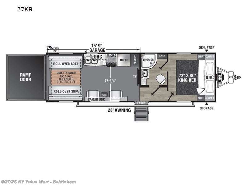 2023 Coachmen Adrenaline 27KB - Used Toy Hauler For Sale by RV Value Mart - Behtlehem in Bath, Pennsylvania