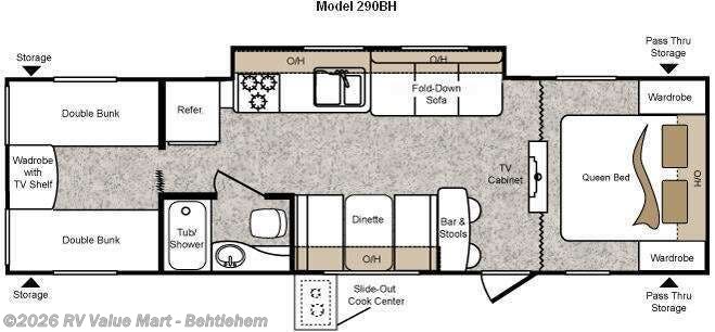 2010 Keystone Passport 290BH - Used Travel Trailer For Sale by RV Value Mart - Behtlehem in Bath, Pennsylvania features Slideout