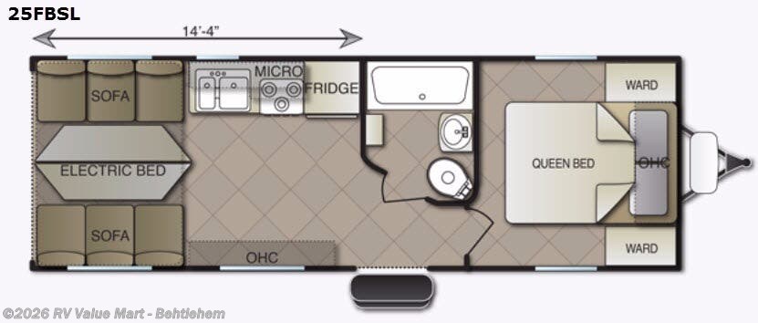 2017 Pacific Coachworks Ragen 25FBSL - Used Toy Hauler For Sale by RV Value Mart - Behtlehem in Bath, Pennsylvania