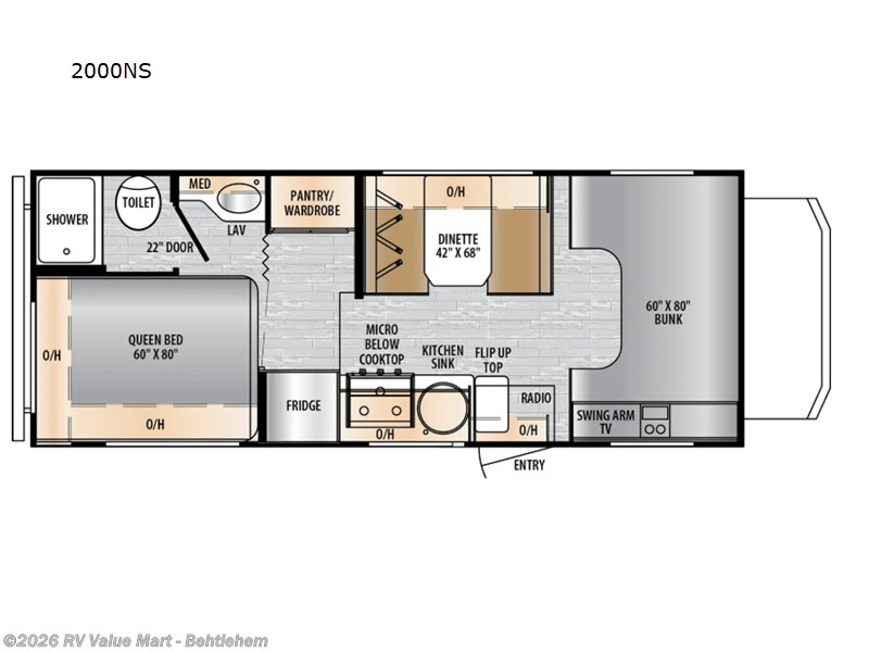 2026 East to West Entrada 2000NS - New Class C For Sale by RV Value Mart - Behtlehem in Bath, Pennsylvania