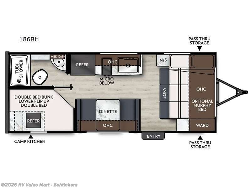 2026 Coachmen Apex Nano 186BH - New Travel Trailer For Sale by RV Value Mart - Behtlehem in Bath, Pennsylvania
