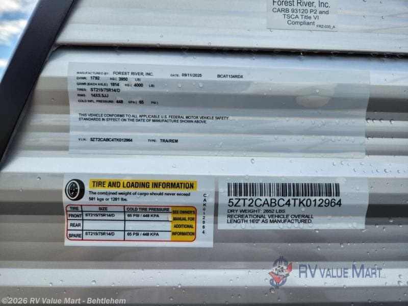 2026 Catalina 134RDX by Coachmen from RV Value Mart - Behtlehem in Bath, Pennsylvania