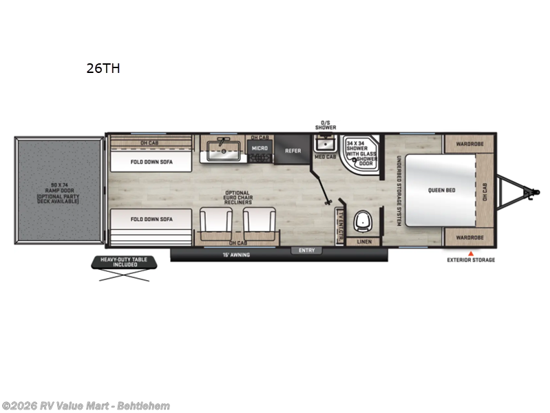 2026 Coachmen Catalina Trail Blazer 26TH - New Toy Hauler For Sale by RV Value Mart - Behtlehem in Bath, Pennsylvania