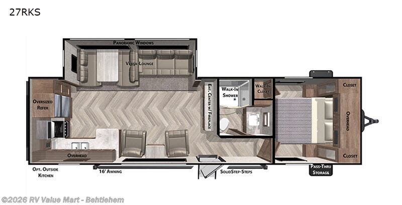 2021 Forest River Salem 27RKS - Used Travel Trailer For Sale by RV Value Mart - Behtlehem in Bath, Pennsylvania features Slideout