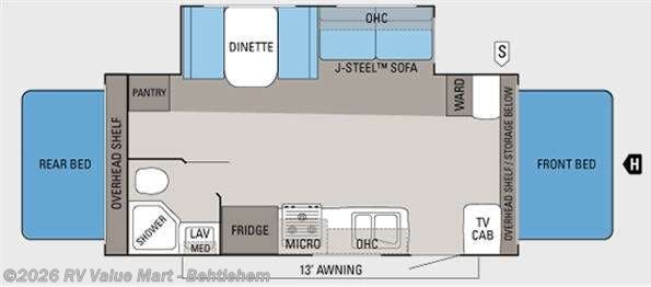 2011 Jayco Jay Feather Select X21M - Used Travel Trailer For Sale by RV Value Mart - Behtlehem in Bath, Pennsylvania features Slideout