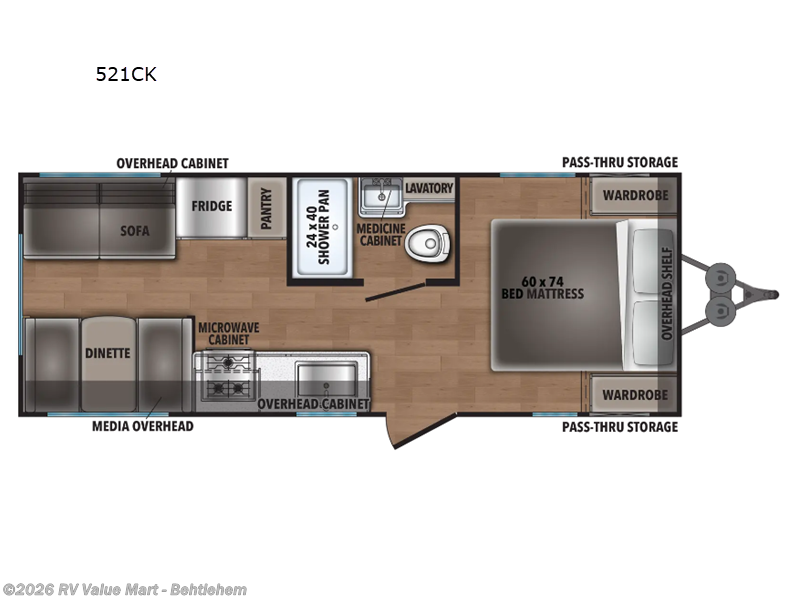 2026 Shasta I-5 Edition 521CK - New Travel Trailer For Sale by RV Value Mart - Behtlehem in Bath, Pennsylvania