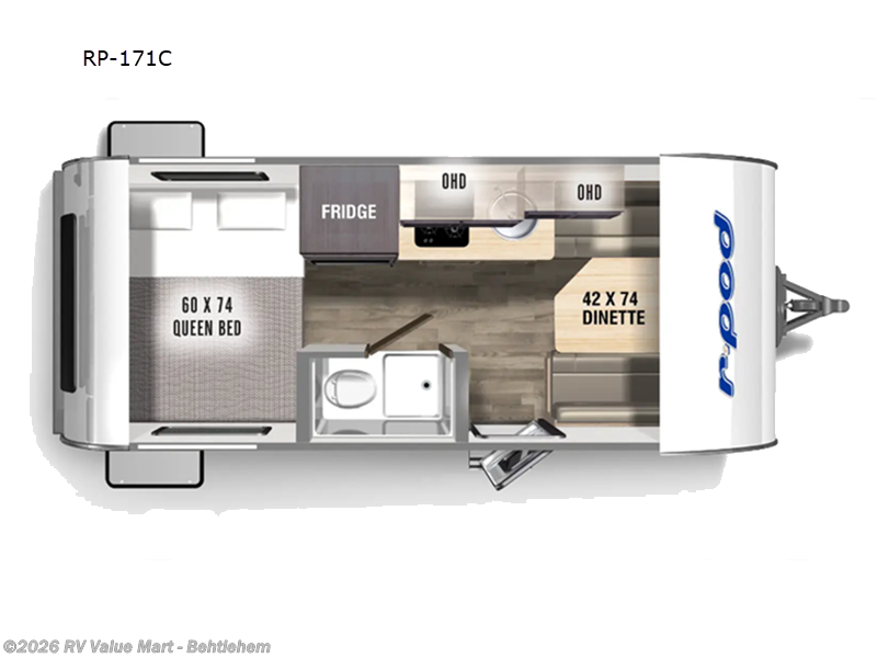 2024 Forest River R Pod RP-171C - Used Travel Trailer For Sale by RV Value Mart - Behtlehem in Bath, Pennsylvania