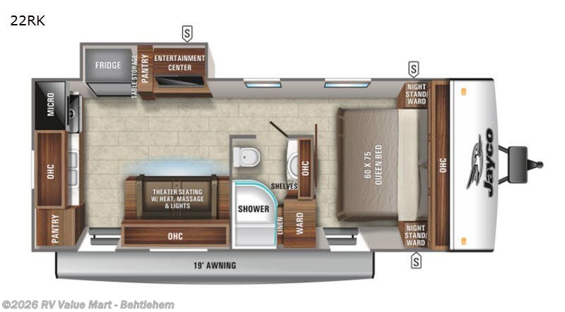 2021 Jayco Jay Feather 22RK - Used Travel Trailer For Sale by RV Value Mart - Behtlehem in Bath, Pennsylvania features Slideout