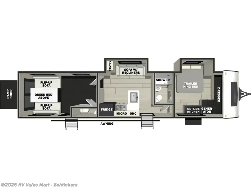2027 Forest River Rogue 32L132 - New Travel Trailer For Sale by RV Value Mart - Behtlehem in Bath, Pennsylvania features Slideout