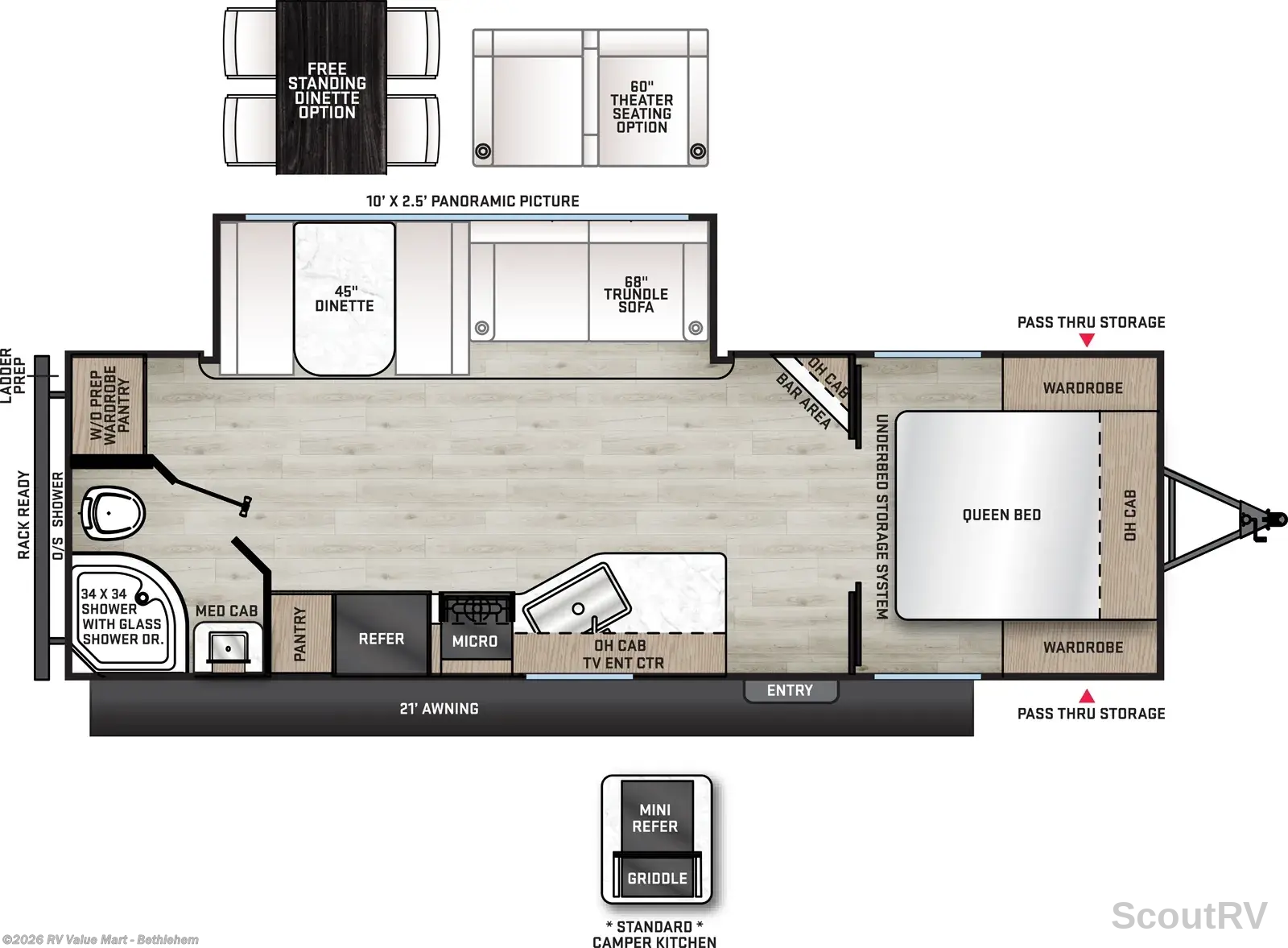 2026 Coachmen Catalina Legacy Edition 323BHDSCK - New Travel Trailer For Sale by RV Value Mart - Bethlehem in Bath, Pennsylvania