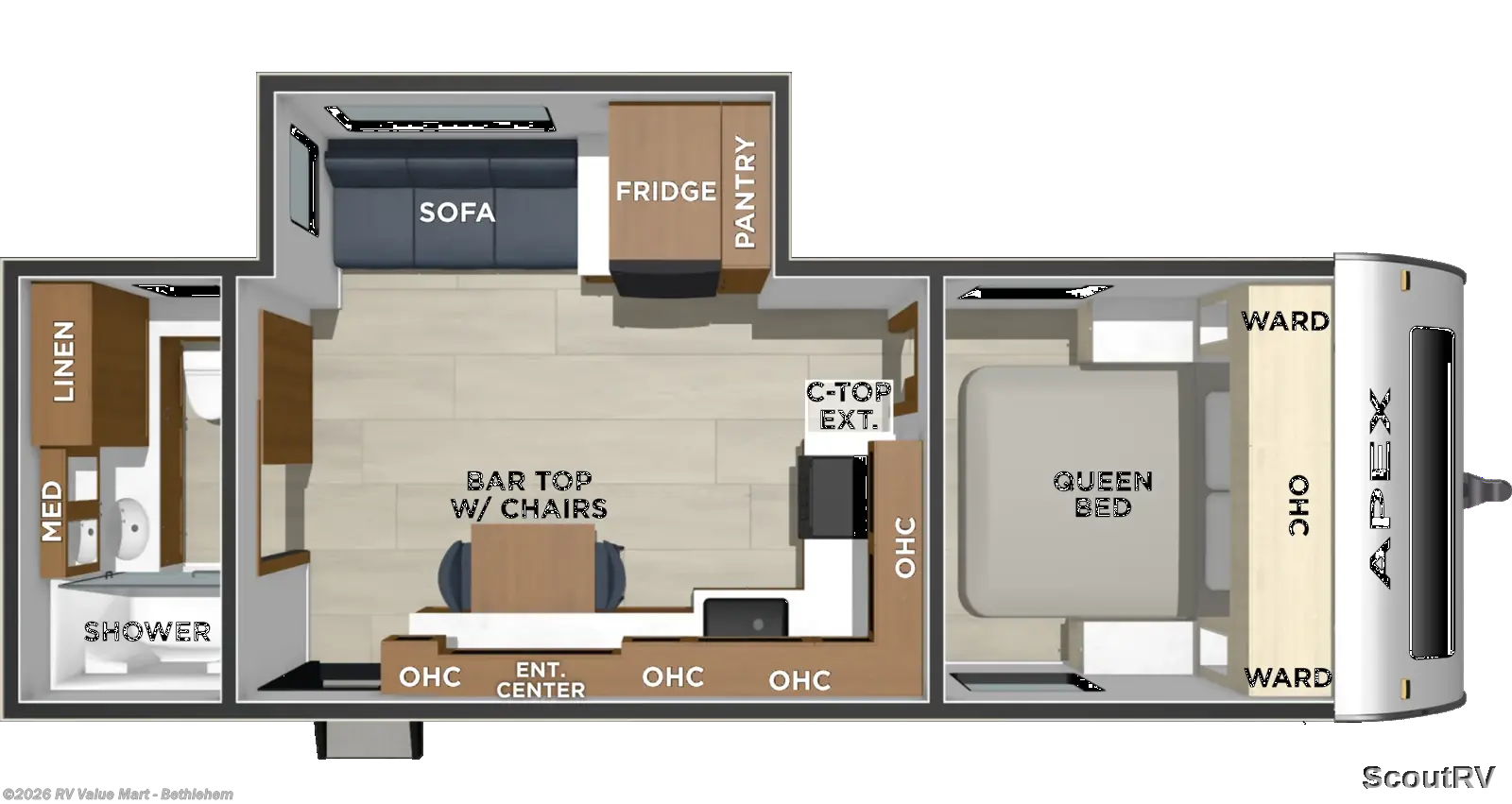 2026 Coachmen Apex Ultra-Lite 244RBS - New Travel Trailer For Sale by RV Value Mart - Bethlehem in Bath, Pennsylvania