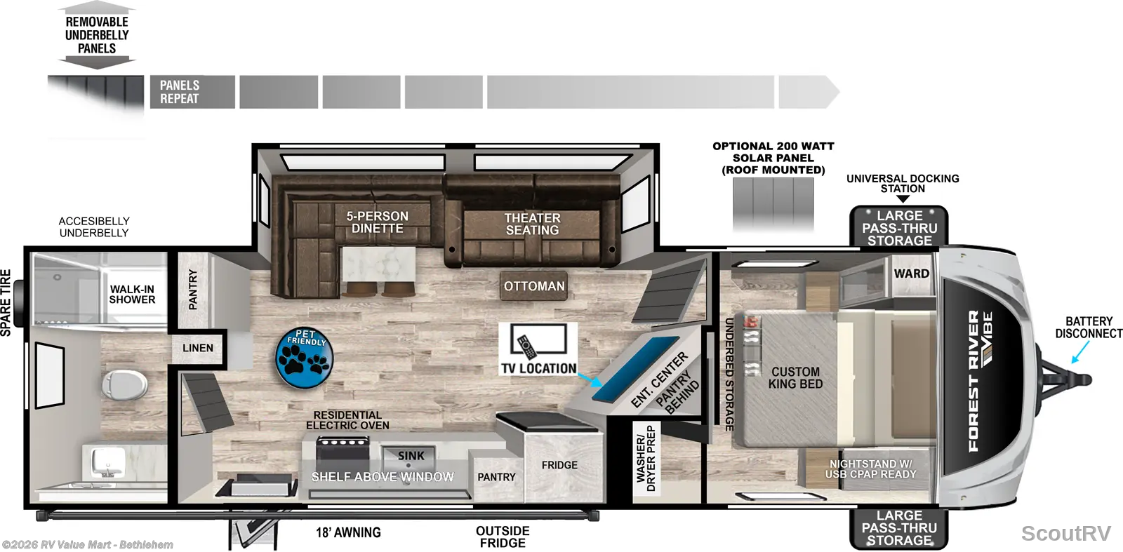 2026 Forest River Vibe 2600RB - New Travel Trailer For Sale by RV Value Mart - Bethlehem in Bath, Pennsylvania