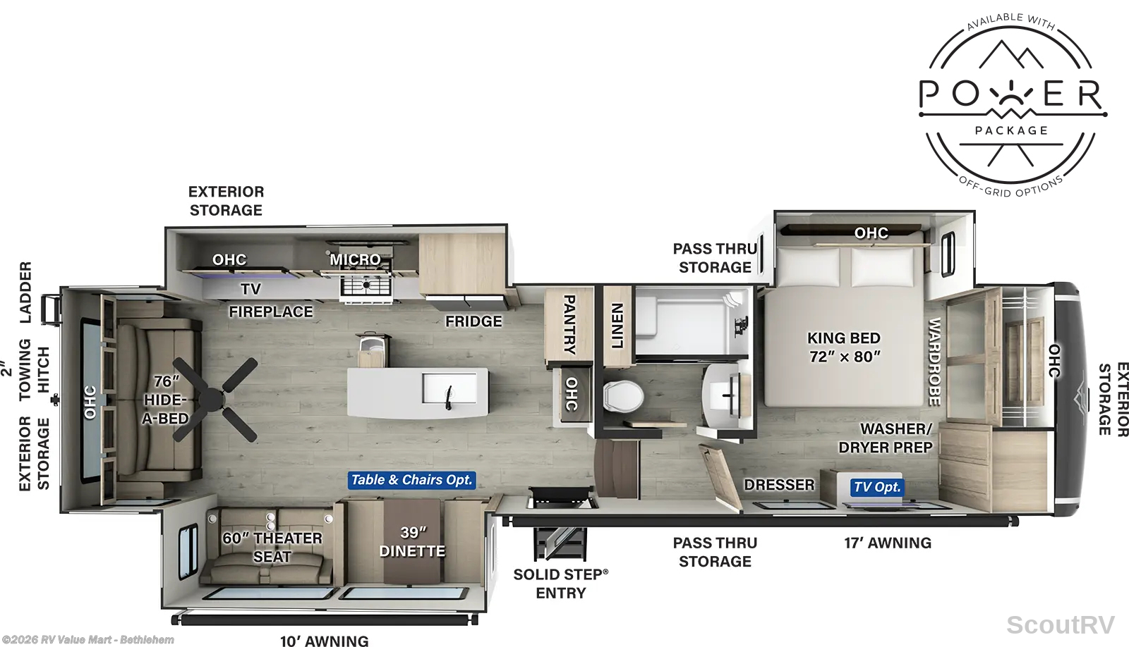 2026 Forest River Flagstaff Classic F361RLS - New Fifth Wheel For Sale by RV Value Mart - Bethlehem in Bath, Pennsylvania