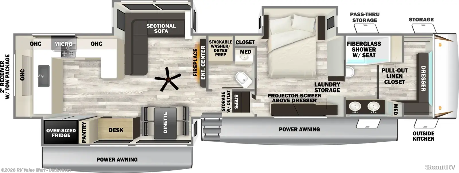 2027 Forest River Sabre 36EST - New Fifth Wheel For Sale by RV Value Mart - Bethlehem in Bath, Pennsylvania