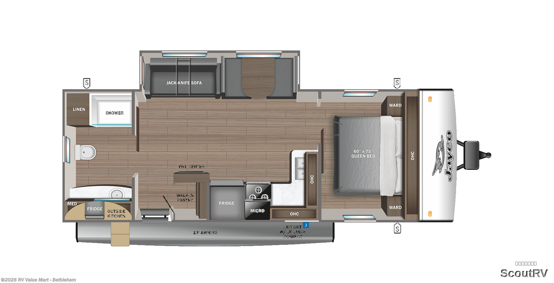 2022 Jayco Jay Feather 25RB - Used Travel Trailer For Sale by RV Value Mart - Bethlehem in Bath, Pennsylvania