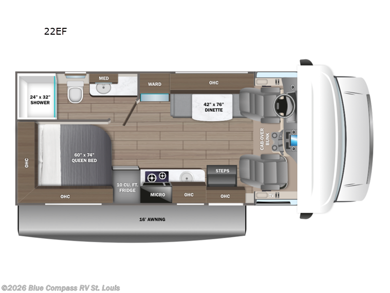 2026 Entegra Coach Odyssey SE 22EF - New Class C For Sale by Blue Compass RV St. Louis in Eureka, Missouri