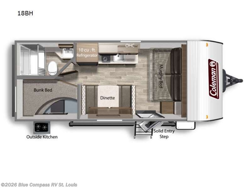 2021 Coleman Coleman Lantern LT Series Lantern 18bh - Used Travel Trailer For Sale by Blue Compass RV St. Louis in Eureka, Missouri