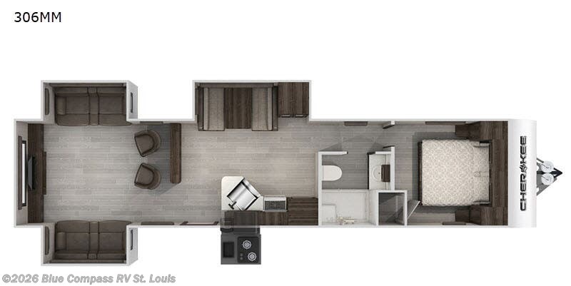 2020 Forest River Cherokee 306MM - Used Travel Trailer For Sale by Blue Compass RV St. Louis in Eureka, Missouri features Slideout