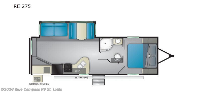 2019 Heartland Pioneer RE 275 - Used Travel Trailer For Sale by Blue Compass RV St. Louis in Eureka, Missouri features Slideout