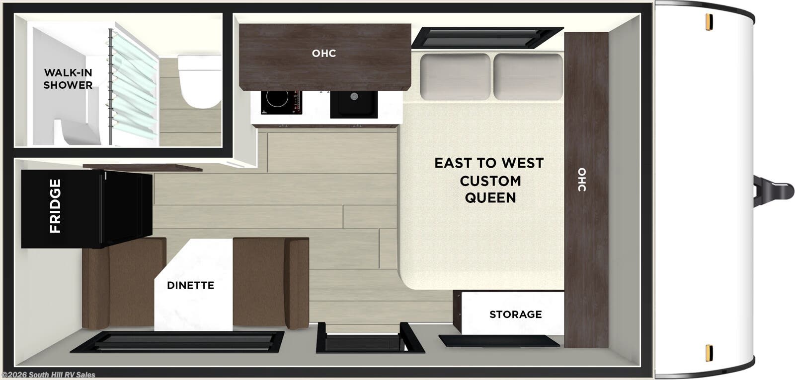 Floorplan of 2026 Forest River EVO Select 135ICE
