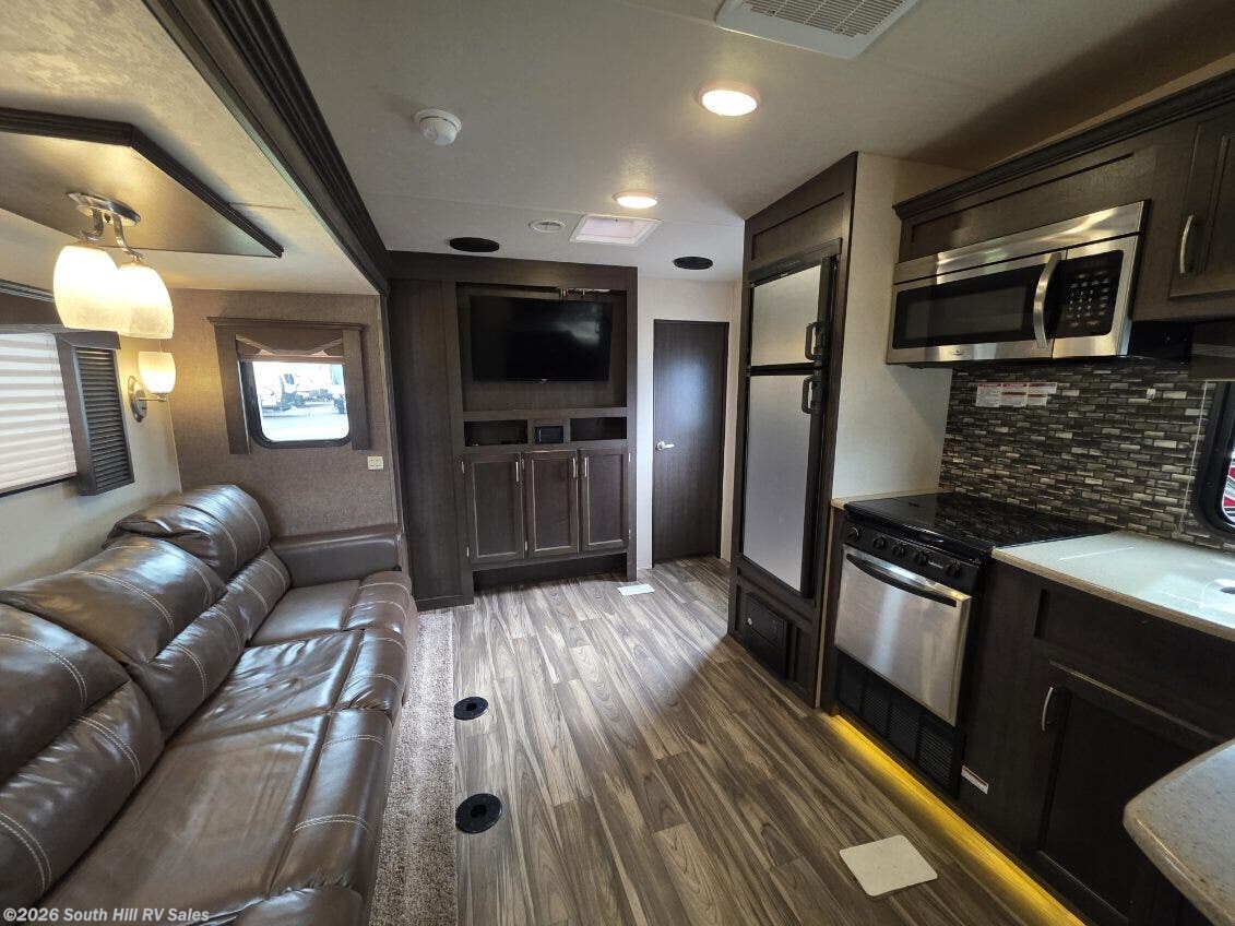 2018 Forest River Stealth 2910 - Used Toy Hauler For Sale by South Hill RV Sales in Yelm, Washington features Roof Vents, Auxiliary Battery, Leveling Jacks, LP Detector, Stove Top Burner