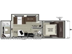Stock Image for 2026 Forest River 25ICE (options and colors may vary) 2026 Forest River EVO Lite 25ICE - New Travel Trailer for sale by South Hill RV Sales in Yelm, Washington