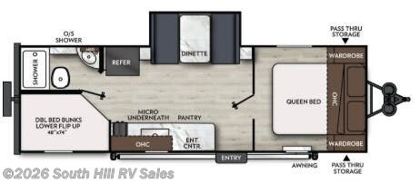 Floorplan of 2026 Coachmen Apex Nano 228BHS