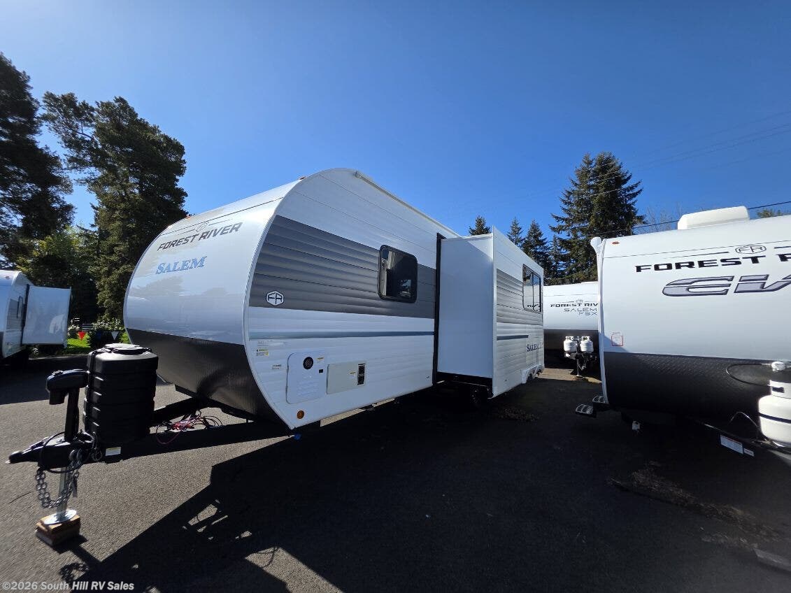 2026 Forest River Salem 260ICE - New Travel Trailer For Sale by South Hill RV Sales in Yelm, Washington features Fire Extinguisher, Furnace, PVC Roof, External Shower, Skylight