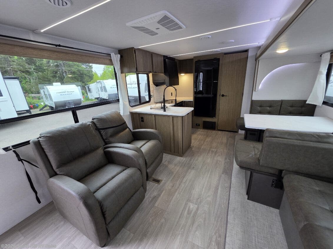 2026 Forest River Salem 27RK - New Travel Trailer For Sale by South Hill RV Sales in Yelm, Washington features Microwave, Shower, Awning, LP Detector, Skylight