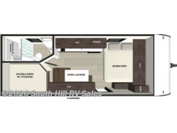 Stock Image for 2026 Forest River 174DBLE (options and colors may vary) 2026 Forest River EVO Select 174DBLE - New Travel Trailer for sale by South Hill RV Sales in Yelm, Washington