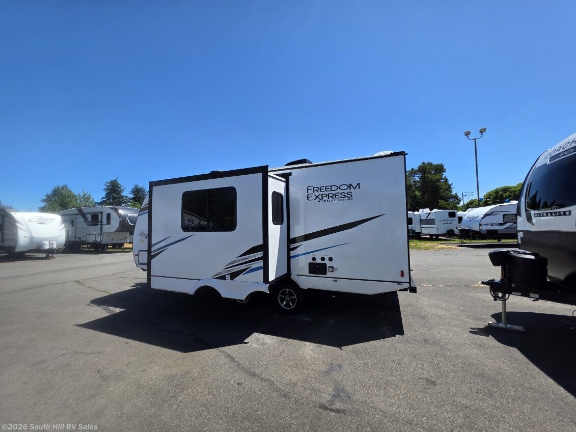 2026 Coachmen Freedom Express LTZ 238BH - New Travel Trailer For Sale by South Hill RV Sales in Yelm, Washington features Furnace, Stove Top Burner, Leveling Jacks, Slideout, Awning