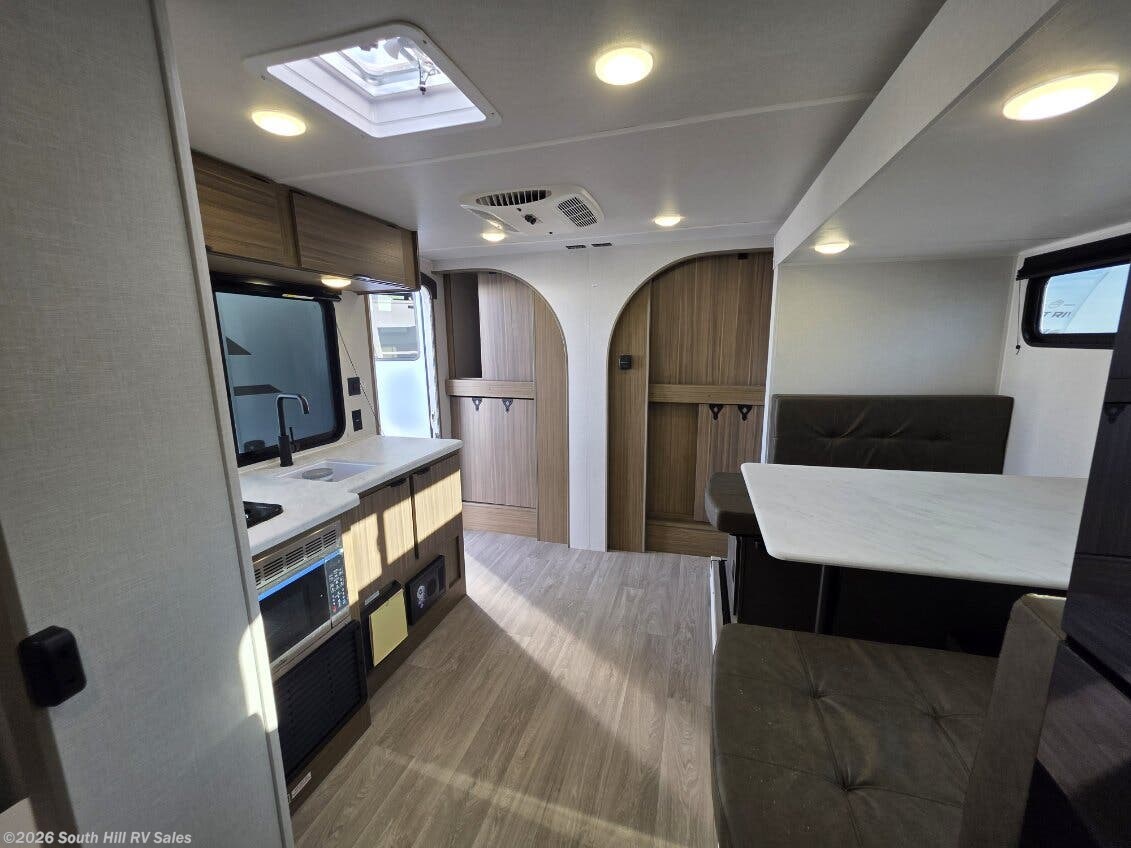 2027 Forest River EVO Factory Select 180SS - New Travel Trailer For Sale by South Hill RV Sales in Yelm, Washington features External Shower, Skylight, LP Detector, Bunk Beds, Shower