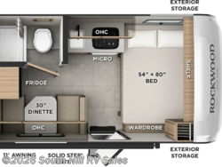 Stock Image for 2027 Forest River G13DLE (options and colors may vary) 2027 Rockwood Geo Pro LE G13DLE by Forest River from South Hill RV Sales in Yelm, Washington
