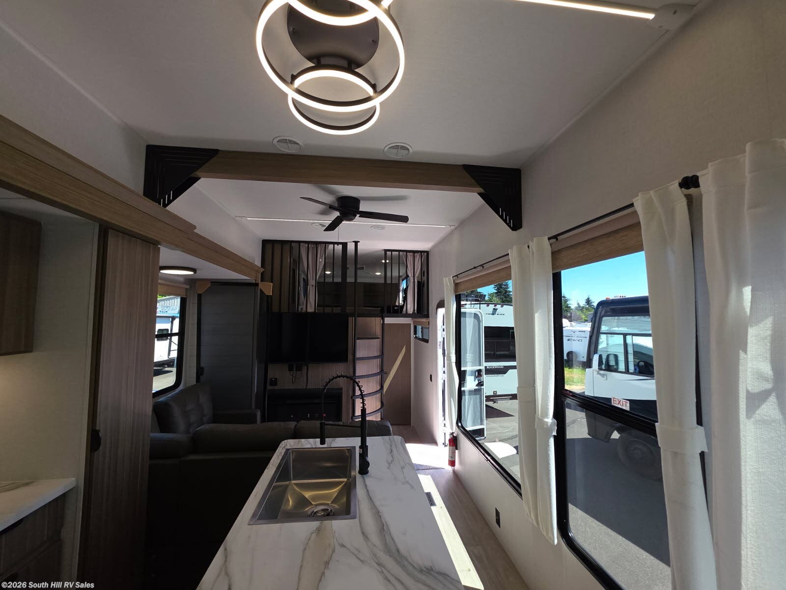 2027 Forest River Salem Grand Villa 40ZZZ - New Destination Trailer For Sale by South Hill RV Sales in Yelm, Washington features Toilet, Self Contained, Non-Smoking Unit, TV Antenna, Shower