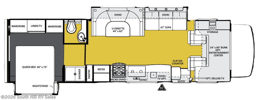 Floorplan of 2013 Forest River Sunseeker 3010DS