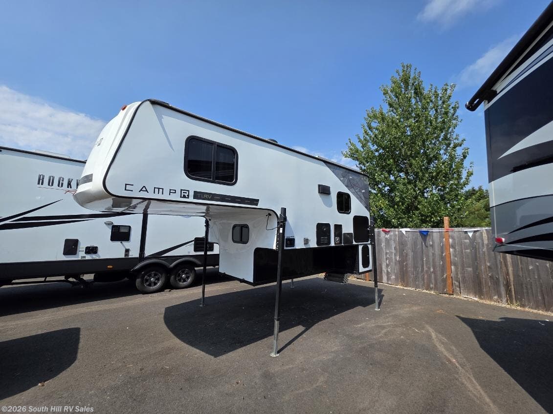 2023 Travel Lite - Used Truck Camper For Sale by South Hill RV Sales in Yelm, Washington features CO Detector, Leveling Jacks, Queen Bed, Converter, Smoke Detector