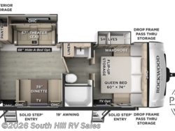 Stock Image for 2027 Forest River 2515S (options and colors may vary) 2027 Rockwood Mini Lite 2515S by Forest River from South Hill RV Sales in Yelm, Washington