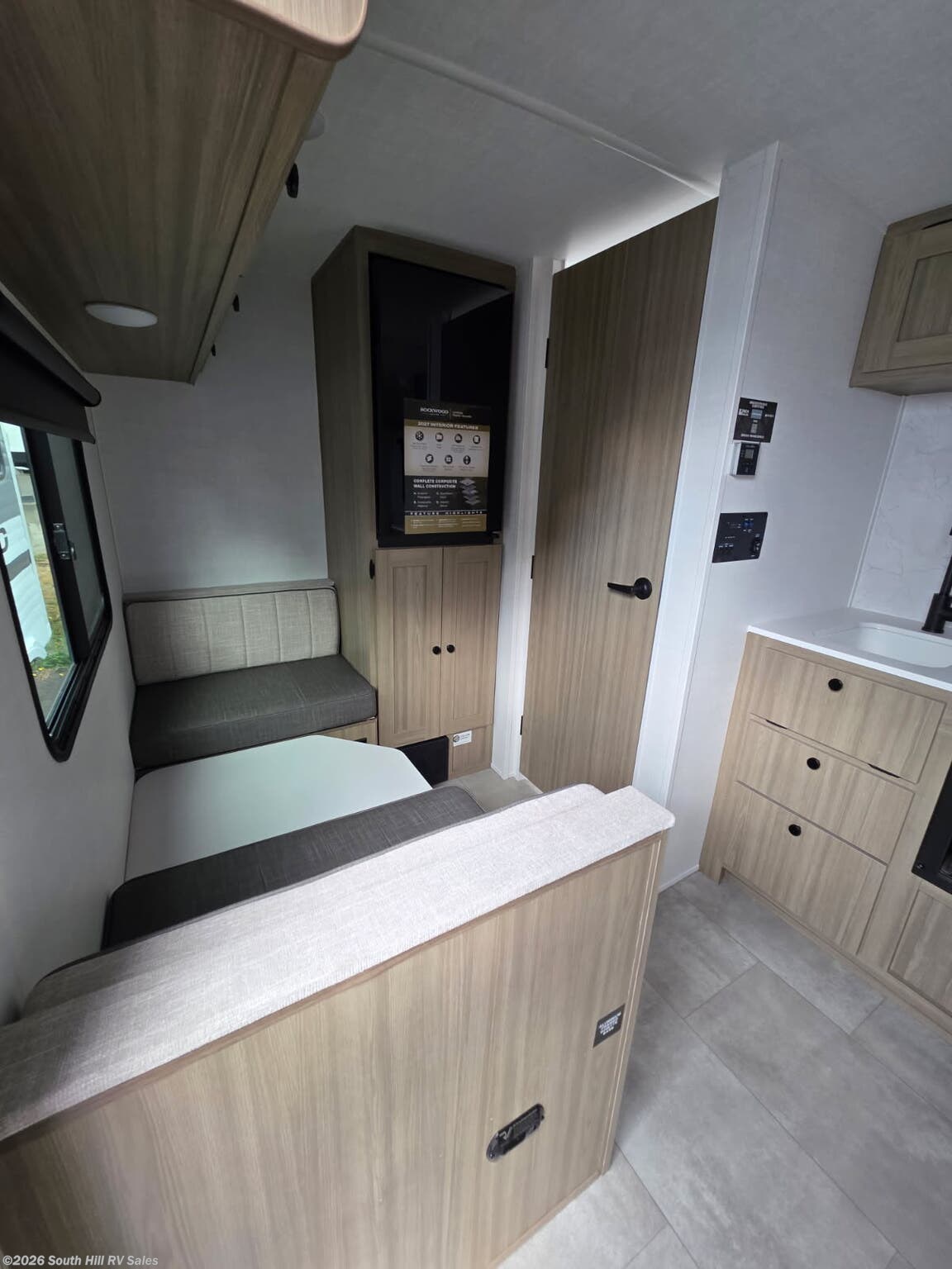 2027 Forest River Rockwood Geo Pro LE G13DLE - New Travel Trailer For Sale by South Hill RV Sales in Yelm, Washington features Toilet, Smoke Detector, Water Heater, Power Awning, Self Contained