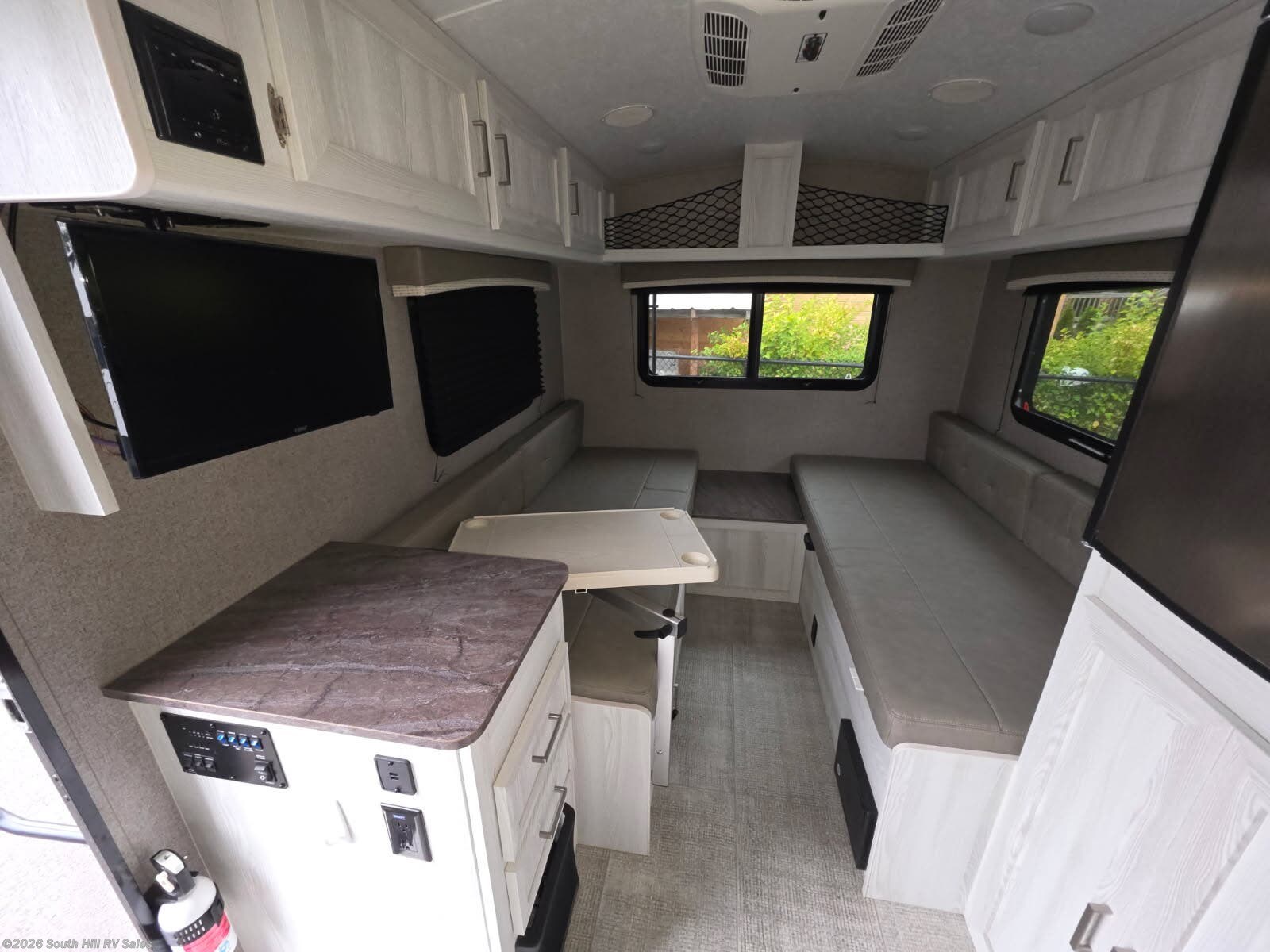 2020 Forest River Rockwood Geo Pro G15TB - Used Travel Trailer For Sale by South Hill RV Sales in Yelm, Washington features Shower, Microwave, Inverter, TV, Refrigerator