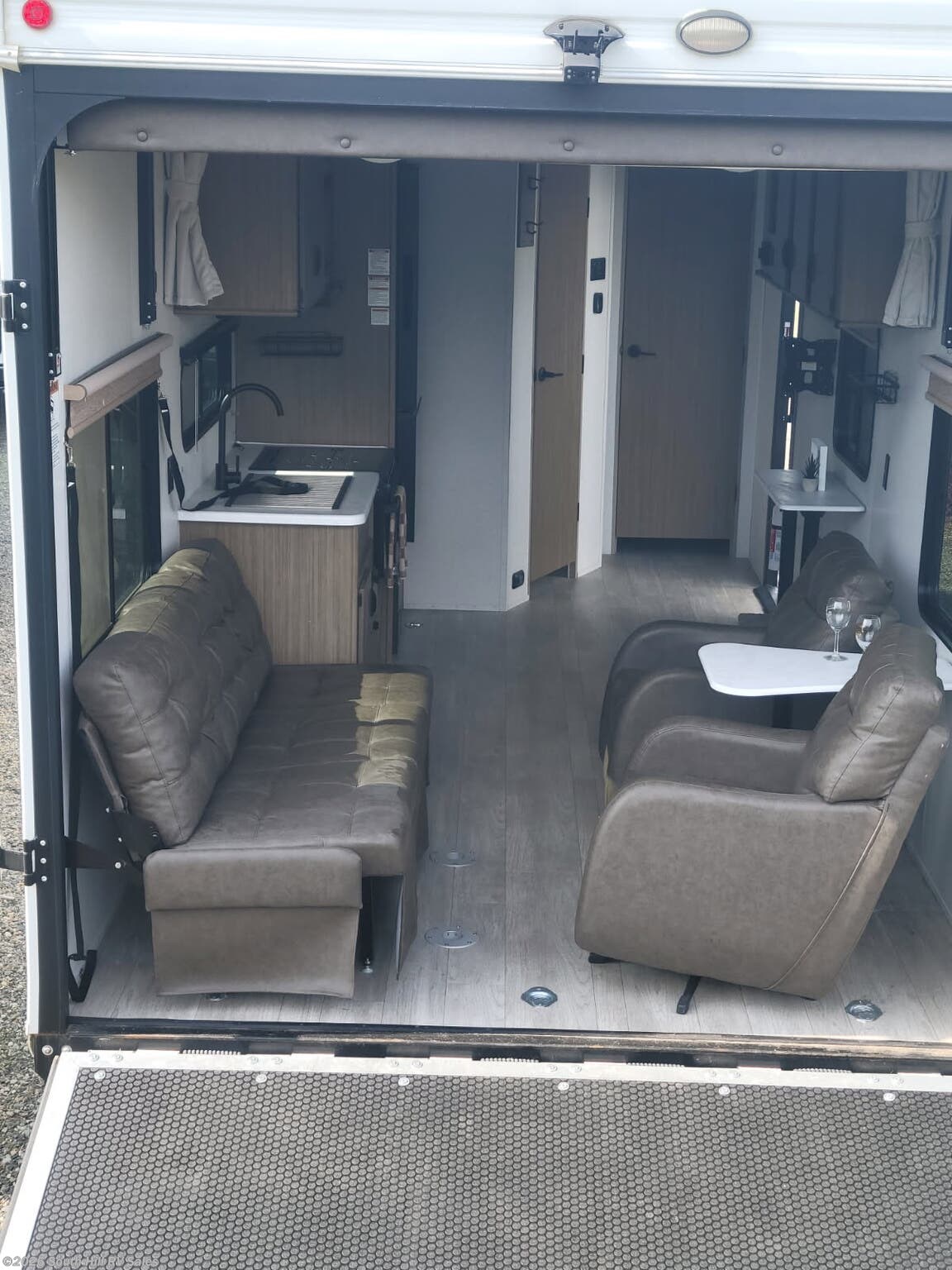 2025 Forest River - Used Toy Hauler For Sale by South Hill RV Sales in Puyallup, Washington features Microwave, Solar Panel, Fire Extinguisher, Air Conditioning, Water Heater