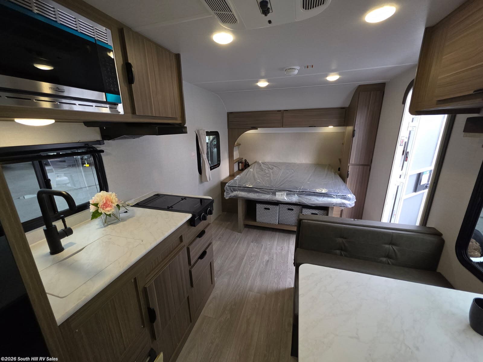 2027 Forest River EVO Platinum 16RBP - New Travel Trailer For Sale by South Hill RV Sales in Yelm, Washington features External Shower, Refrigerator, Fire Extinguisher, Air Conditioning, Furnace