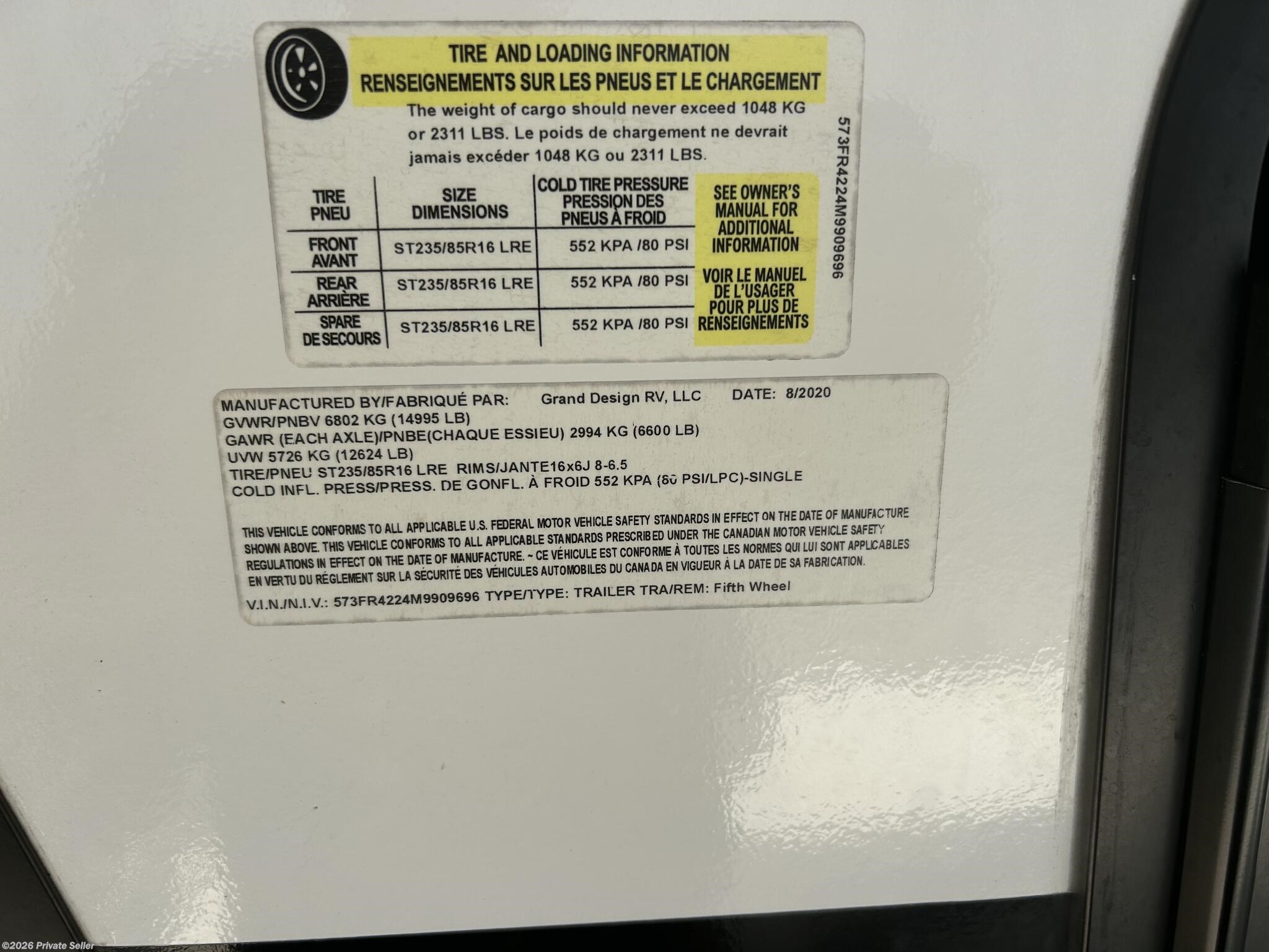 2018 Dutchmen Voltage Triton 3551 - Used Fifth Wheel For Sale by For Sale By Owner in Ocala, Florida