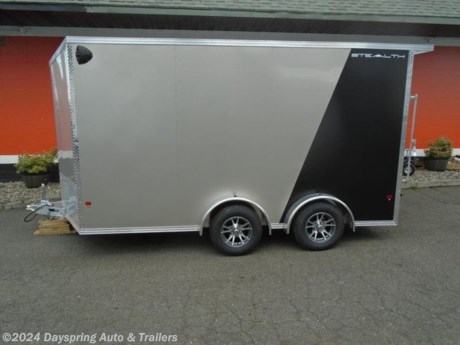 This is a 7.5 feet wide by 14 feet long plus the slant v-nose with 3 inches of extra height sitting on tandem 3500# spread axles with brakes on both and nice premium wheels.And this one has champagne front paint and the rear is flat black. Inside is fully finish with white walls and the ceiling liner the floor is the very durable TPO flooring with a front upper cabinet done in the flat black color and it has 2 dome lights . Outside it has a rv style side door and a rear ramp door and rear canopy with lights in it some rear loading jacks premium tail lights and more #T-1074

AT DAYSPRING, IT IS OUR GOAL TO HELP YOU FIND THE RIGHT TRAILER FOR YOUR NEEDS.
IF WE DON&#39;T HAVE IT, WE WILL BE MORE THAN HAPPY TO ORDER IT FOR YOU.
WE WANT TO MAKE SURE THAT YOU HAVE THE RIGHT TRAILER AND ACCESSORIES TO FIT YOUR NEEDS.

CONTACT US AND HAVE A GREAT EXPERIENCE BUYING YOUR NEW TRAILER!

TRADES ARE NO PROBLEM; JUST LET US KNOW WHAT YOU HAVE.

FINANCING RATES ARE LOWER THROUGH CREDIT UNIONS.. WE ARE A CERTIFIED CUDL DEALER