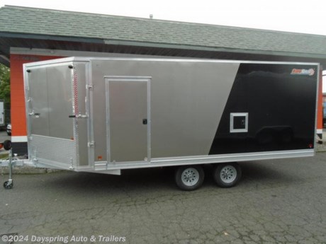 This is a new all aluminum enclosed snowmobile trailer and it is loaded it is 6 feet 8 inches tail inside and in with nice white walls and ceiling 1 sliding windows a rv style side door w and a fuel door and a Boondocker Package: Quad-Ply Flooring &amp; Wrap Around Front Ramp w/Spring Assist 2 full length rows of slide track to tie down your sleds all led running lights and dome lights and a lot more

AT DAYSPRING, IT IS OUR GOAL TO HELP YOU FIND THE RIGHT TRAILER FOR YOUR NEEDS.
IF WE DON&#39;T HAVE IT, WE WILL BE MORE THAN HAPPY TO ORDER IT FOR YOU.
WE WANT TO MAKE SURE THAT YOU HAVE THE RIGHT TRAILER AND ACCESSORIES TO FIT YOUR NEEDS.

CONTACT US AND HAVE A GREAT EXPERIENCE BUYING YOUR NEW TRAILER!

TRADES ARE NO PROBLEM; JUST LET US KNOW WHAT YOU HAVE.

FINANCING RATES ARE LOWER THROUGH CREDIT UNIONS .. WE ARE A CERTIFIED CUDL DEALER
VISIT OUR WEB SITE AT WWW.DAYSPRINGAUTO.COM

DAYSPRING AUTO &amp; TRAILERS
786 NE BURNSIDE
GRESHAM OREGON 97030
503-666-7300
DA2659