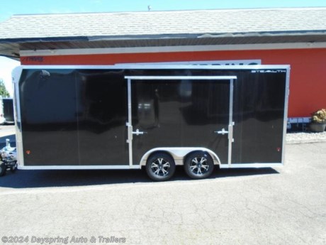 This trailer is 8.5 feet wide by 20 feet long with 6 feet 10 inches of inside height sitting on tandem 3500 lbs torsion axles with premium wheels. White luan walls, and ceilings. All aluminum construction, with very the popular elite escape door with removable fender for ease of getting in and out of your car while in the trailer. Premium LED tail lights with reverse lights. Aluminum starter flap. We have over 35 car haulers built and on site or at local storage site available in most popular sizes.

AT DAYSPRING, IT IS OUR GOAL TO HELP YOU FIND THE RIGHT TRAILER FOR YOUR NEEDS.
IF WE DON&#39;T HAVE IT, WE WILL BE MORE THAN HAPPY TO ORDER IT FOR YOU.
WE WANT TO MAKE SURE THAT YOU HAVE THE RIGHT TRAILER AND ACCESSORIES TO FIT YOUR NEEDS.
CONTACT US AND HAVE A GREAT EXPERIENCE BUYING YOUR NEW TRAILER! ARE LOWER THROUGH CREDIT UNIONS
TRADES ARE NO PROBLEM; JUST LET US KNOW WHAT YOU HAVE.
FINANCING RATES ARE LOWER THROUGH CREDIT UNIONS WE ARE A CERTIFIED CUDL DEALER
VISIT OUR WEB SITE AT WWW.DAYSPRINGAUTO.COM

DAYSPRING AUTO &amp; TRAILERS
786 NE BURNSIDE
GRESHAM OREGON 97030
503-666-7300 OR TEXT US AT 503-666-7300
DA2659
KEYWORDS:CARGOMATE PACE INTERSTATE FEATHERLITE WELLS CARGO TPD CONTINENTAL CARGO HONDA YAMAHA SUZUKI KAWASKI KYMCO POLARIS TRAILER ALUMINUM ALL ALUMINUM TRAILER CAR HAULER CAR TRAILER HAULMARK RACE RACE CAR CLASSIC HOT ROD MUSCLE DEXTER ATC CARGO CARGO TRAILER CARGO TRAILERS ATV ATV TRAILER ATV TRAILERS MOTORCYCLE MOTORCYCLE TRAILER MOTORCYCLE TRAILERS SNOWMOBILE SNOWMOBILE TRAILER SNOWMOBILE TRAILERS RACE TRAILER RACE TRAILERS ENCLOSED RACE TRAILER ENCLOSED CAR TRAILER STORAGE STORAGE TRAILER STORAGE TRAILERS LOOK EXPRESS CHARMAC EXPRESS MISSION STEALTH CARGOPRO SNOWPRO EZHAULER TRAILER
Stock: T-1155

* do NOT contact me with unsolicited services or offers