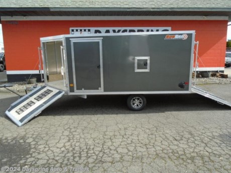 This is a new Alcom Snopro 101x12 plus the v-nose all aluminum enclosed snow mobile trailer. This is a drive in drive out with the caliber package and the slide track system upgrade to aluminum 13&quot; premium wheels with a matching spare (2) fuel doors rear ramp has a tapered ramp for easy loading upgrade led premium tail lights and extra outside running lights and a rv style side door and more hurry wont last

AT DAYSPRING, IT IS OUR GOAL TO HELP YOU FIND THE RIGHT TRAILER FOR YOUR NEEDS.
IF WE DON&#39;T HAVE IT, WE WILL BE MORE THAN HAPPY TO ORDER IT FOR YOU.
WE WANT TO MAKE SURE THAT YOU HAVE THE RIGHT TRAILER AND ACCESSORIES TO FIT YOUR NEEDS.

CONTACT US AND HAVE A GREAT EXPERIENCE BUYING YOUR NEW TRAILER!

TRADES ARE NO PROBLEM; JUST LET US KNOW WHAT YOU HAVE.

FINANCING RATES ARE LOWER THROUGH CREDIT UNIONS. WE ARE A CERTIFIED CUDL DEALER