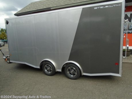 This the prefect Atv/Utv trailer. First it is all aluminum. It is 8.5 feet wide by 18 feet long with the inside is 7 feet one inch tall and the rear door opening is 81 inches tail. It has 3500# torsion spread axles with brakes on both axles and premium wheels for a nice ride with a starter flap and and white luan ceiling liner The flooring is advance decking which is fully water prof. All led running lights. . This one has slide track for easy tie down points. A 24x36 sliding window Come check out this sharp trailer .

AT DAYSPRING, IT IS OUR GOAL TO HELP YOU FIND THE RIGHT TRAILER FOR YOUR NEEDS.
IF WE DON&#39;T HAVE IT, WE WILL BE MORE THAN HAPPY TO ORDER IT FOR YOU.
WE WANT TO MAKE SURE THAT YOU HAVE THE RIGHT TRAILER AND ACCESSORIES TO FIT YOUR NEEDS.

CONTACT US AND HAVE A GREAT EXPERIENCE BUYING YOUR NEW TRAILER!

TRADES ARE NO PROBLEM; JUST LET US KNOW WHAT YOU HAVE.

FINANCING RATES ARE LOWER THROUGH CREDIT UNIONS WE ARE A CERTIFIED CUDL DEALER