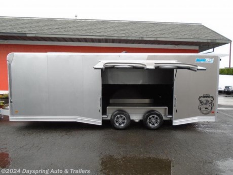 This is the newest model and it is loaded it is the pinnacle model and it is 8.5 feet wide by 24 feet long and 6 feet 10 inches of interior height and sitting on 5200# torsion spread axles. The inside on this one. all aluminum construction,aluminum ceiling liner and walls, elite escape door,48&quot; rv style side door, 60 amp power service with a battery to run the lights, outside work lights.rear loading lights,front upper and lower cabinets and wardrobe cabinets,,tpo coin flooring,premium wheels,, bogie rear wheels, lights under the cabinets,rear loading jacks.lots of 12 volt interior lighting, pre wired for a/c rear spoiler, with 6 foot foldimg rear ramps, carpet on the walls And a lot more come see this one.And limited lifetime warranty

AT DAYSPRING, IT IS OUR GOAL TO HELP YOU FIND THE RIGHT TRAILER FOR YOUR NEEDS.
IF WE DON&#39;T HAVE IT, WE WILL BE MORE THAN HAPPY TO ORDER IT FOR YOU.
WE WANT TO MAKE SURE THAT YOU HAVE THE RIGHT TRAILER AND ACCESSORIES TO FIT YOUR NEEDS.

CONTACT US AND HAVE A GREAT EXPERIENCE BUYING YOUR NEW TRAILER!

TRADES ARE NO PROBLEM; JUST LET US KNOW WHAT YOU HAVE.

FINANCING RATES ARE LOWER THROUGH CREDIT UNIONS WE ARE A CERTIFIED CUDL DEALER