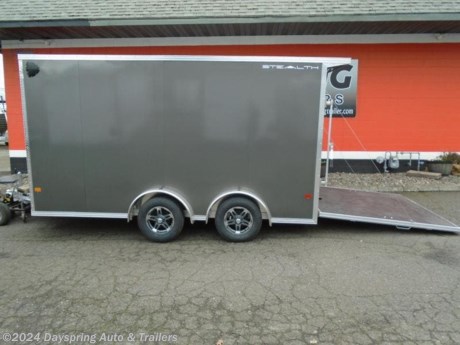 This the prefect Atv/Utv trailer. First it is all aluminum. It is 7.5 feet wide by 14 feet long with the inside is 6.9 feet one inch tall and the rear door opening is 78 inches tail. It has tandem 3500# torsion spread axles with brakes on both axles and premium wheels for a nice ride with The flooring is tpo coin rubber flooring which is fully water prof. All led running lights. And a side sliding window white walls and ceiling . This one has slide track for easy tie down points. and a sliding window Come check out this sharp trailer

AT DAYSPRING, IT IS OUR GOAL TO HELP YOU FIND THE RIGHT TRAILER FOR YOUR NEEDS.
IF WE DON&#39;T HAVE IT, WE WILL BE MORE THAN HAPPY TO ORDER IT FOR YOU.
WE WANT TO MAKE SURE THAT YOU HAVE THE RIGHT TRAILER AND ACCESSORIES TO FIT YOUR NEEDS.

CONTACT US AND HAVE A GREAT EXPERIENCE BUYING YOUR NEW TRAILER!

TRADES ARE NO PROBLEM; JUST LET US KNOW WHAT YOU HAVE.

FINANCING RATES ARE LOWER THROUGH CREDIT UNIONS WE ARE A CERTIFIED CUDL DEALER