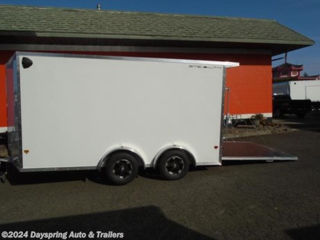 This the prefect Atv/Utv trailer. First it is all aluminum. It is 7.5 feet wide by 14 feet long with the inside is 6.9 feet one inch tall and the rear door opening is 78 inches tail. It has tandem 3500# torsion spread axles with brakes on both axles and premium wheels for a nice ride with The flooring is tpo coin rubber flooring which is fully water prof. All led running lights. And a side sliding window white walls and ceiling . This one has slide track for easy tie down points. Come check out this sharp trailer



AT DAYSPRING, IT IS OUR GOAL TO HELP YOU FIND THE RIGHT TRAILER FOR YOUR NEEDS.
IF WE DON&#39;T HAVE IT, WE WILL BE MORE THAN HAPPY TO ORDER IT FOR YOU.
WE WANT TO MAKE SURE THAT YOU HAVE THE RIGHT TRAILER AND ACCESSORIES TO FIT YOUR NEEDS.
CONTACT US AND HAVE A GREAT EXPERIENCE BUYING YOUR NEW TRAILER!
TRADES ARE NO PROBLEM; JUST LET US KNOW WHAT YOU HAVE.
FINANCING RATES ARE LOWER THROUGH CREDIT UNIONS WE ARE A CERTIFIED CUDL DEALER